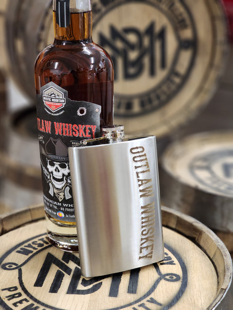 Outlaw Whiskey Flask