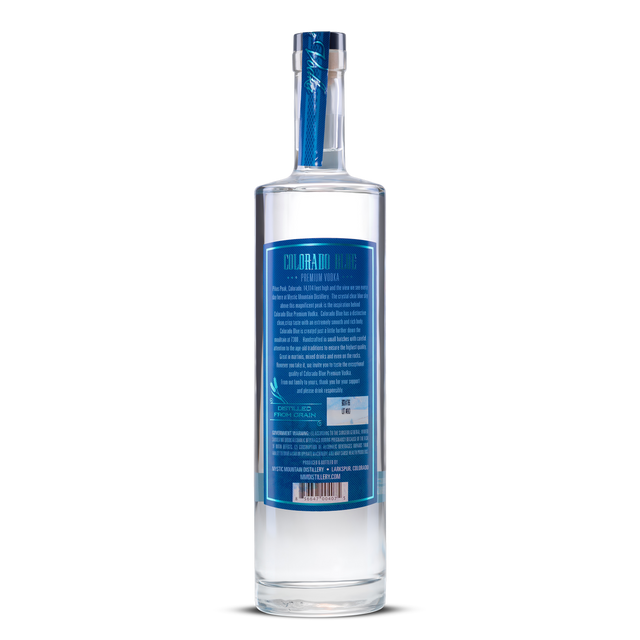 Colorado Blue Vodka – Mystic Mountain Distillery